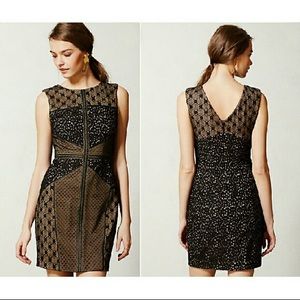 Anthropologie Heartloom Lace Sheath Dress